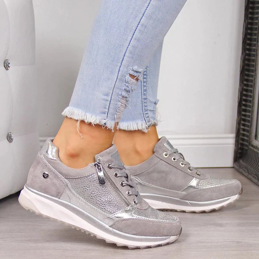 Damskie Sneakersy Ortopedyczne - Wygodne Buty na Codzienną Stylizację 0