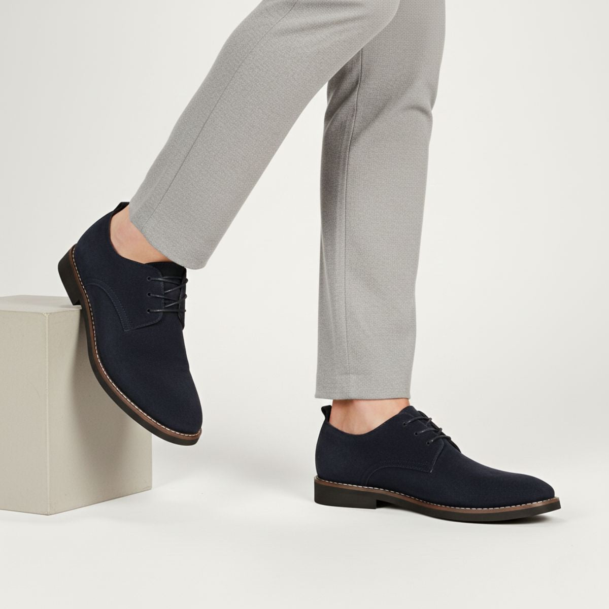 Liam | Eleganckie Zamszowe Buty Wizytowe Męskie 5