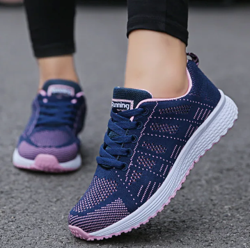 Damskie Białe Sneakersy - Lekkie Ortopedyczne Buty na Co Dzień z Komfortowym Wsparciem 3