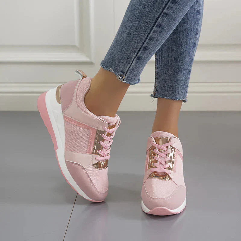 Damskie Ortopedyczne Sneakersy na Koturnie - Komfortowe Buty na Co Dzień z Nowoczesnym Designem 5