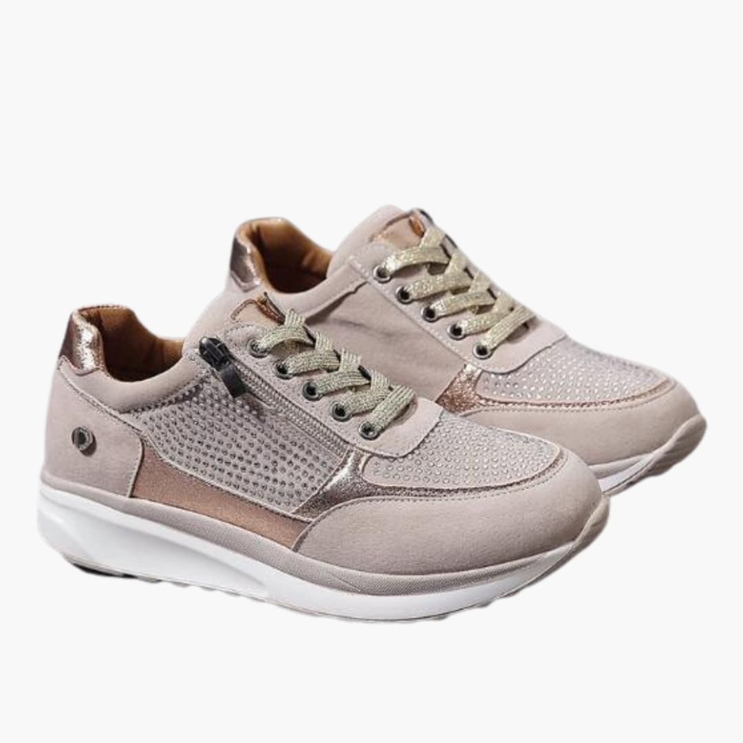 Emma | Nowoczesne Damskie Sneakersy z Zamkiem i Sznurowadłami 1