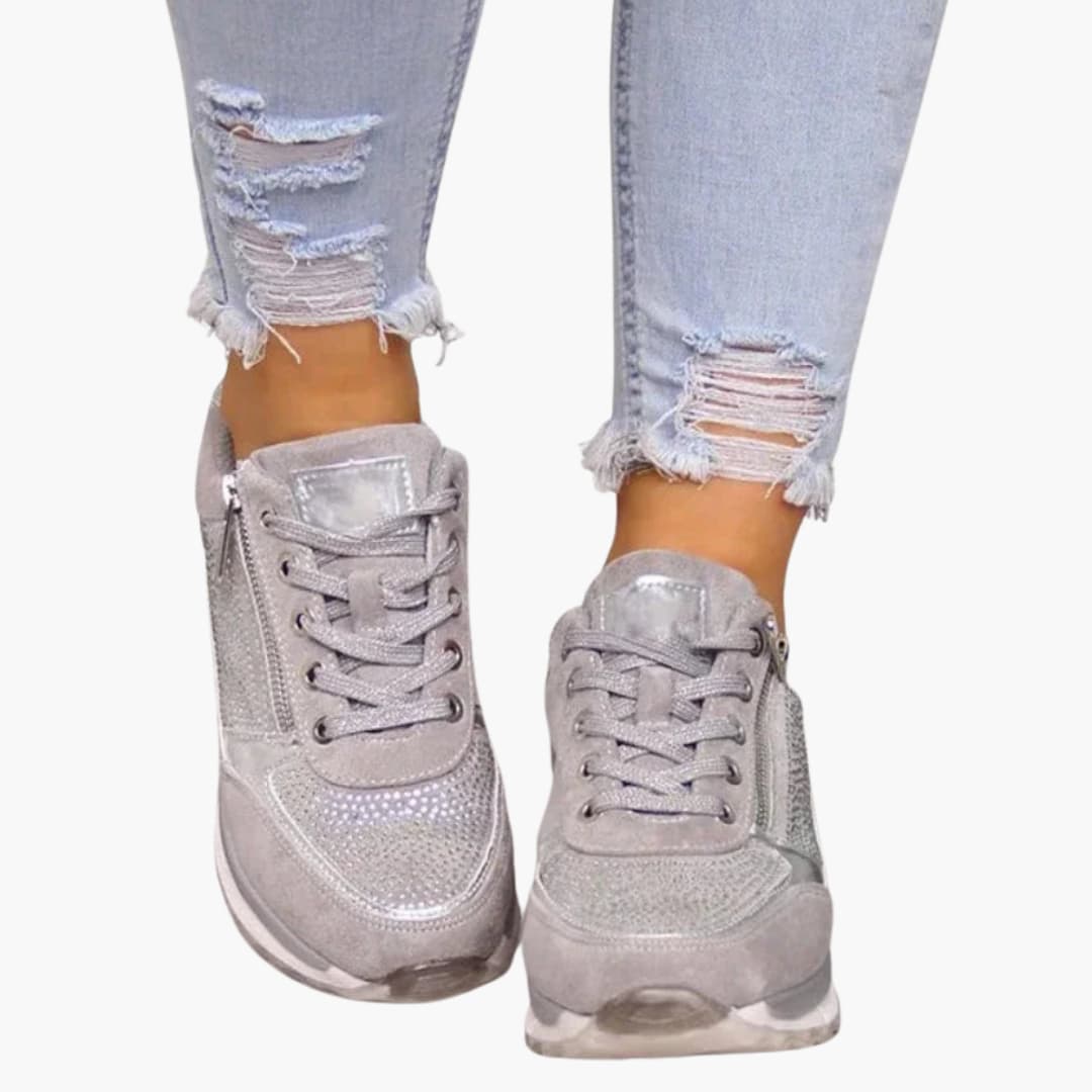 Emma | Nowoczesne Damskie Sneakersy z Zamkiem i Sznurowadłami 6