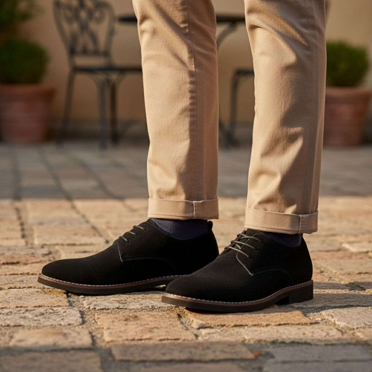 Liam | Eleganckie Zamszowe Buty Wizytowe Męskie 6