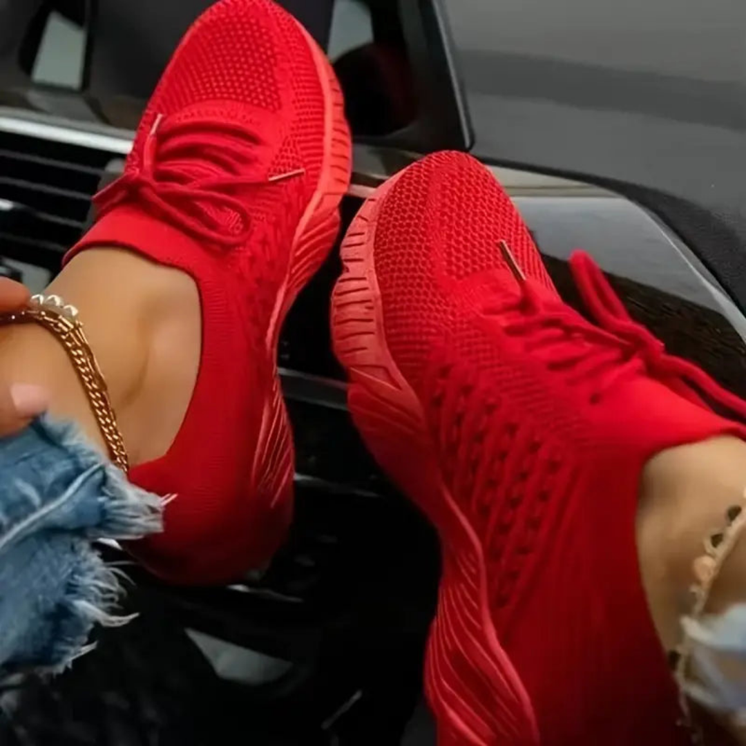 Mia | Lekkie Oddychające Sneakersy Damskie na Grubej Podeszwie 1