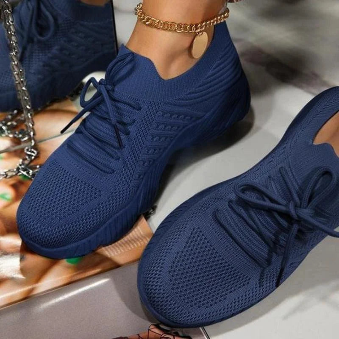 Mia | Lekkie Oddychające Sneakersy Damskie na Grubej Podeszwie 6